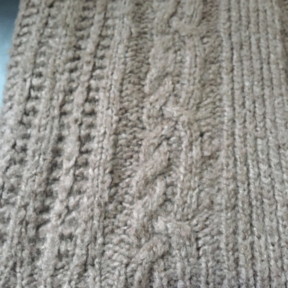 Brown Cable Knit Cardigan - Picture 3 of 4